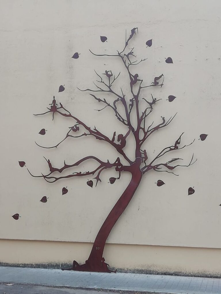 arbol en acero corten