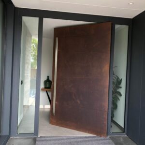 puerta acero corten
