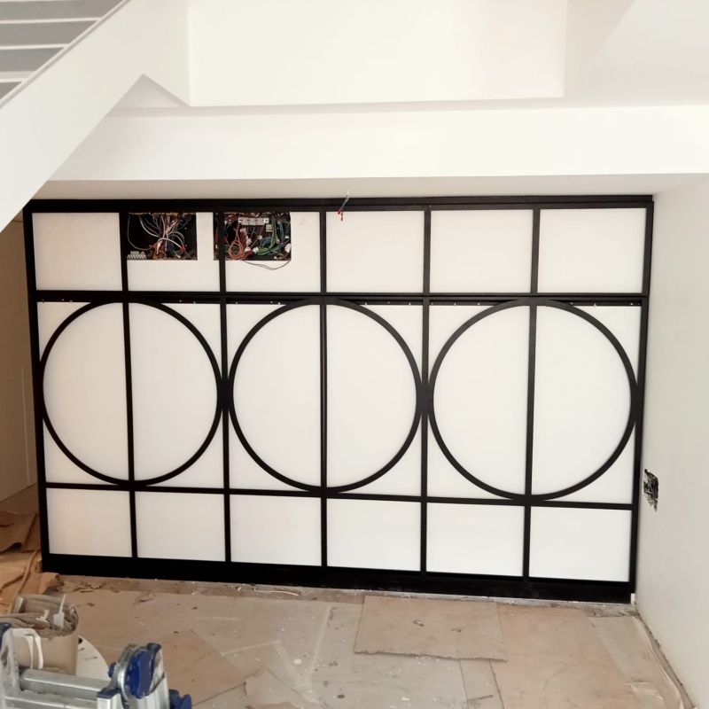 puerta corredera interior de aluminio