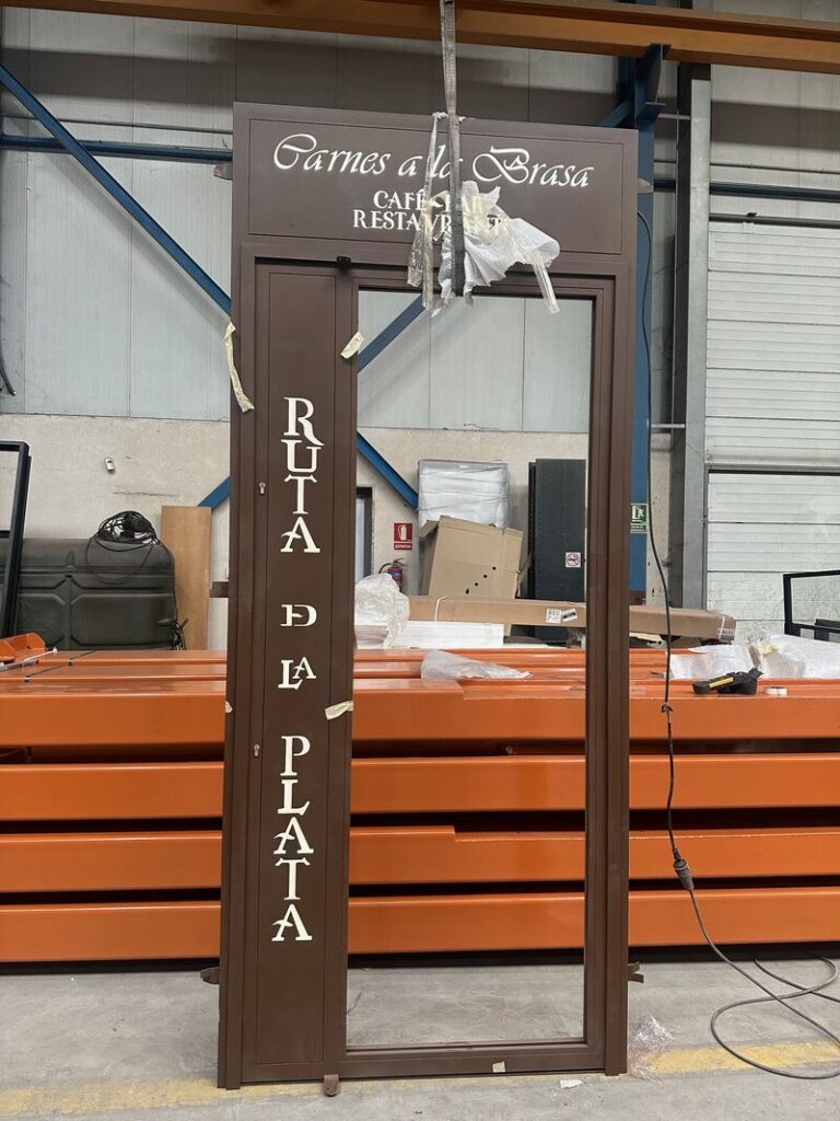 puerta para restaurante