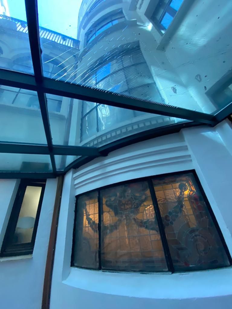 Estructura para cubierta de cristal 1