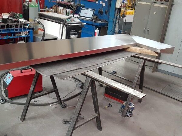 encimera de acero inoxidable