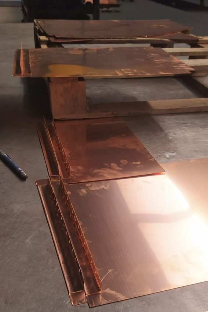 chapas de cobre