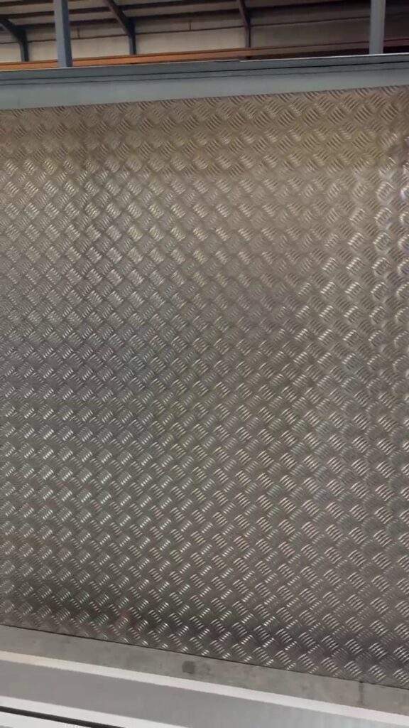 chapa aluminio palillo o damero