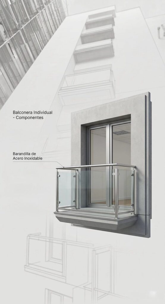 balcones acero inoxidable