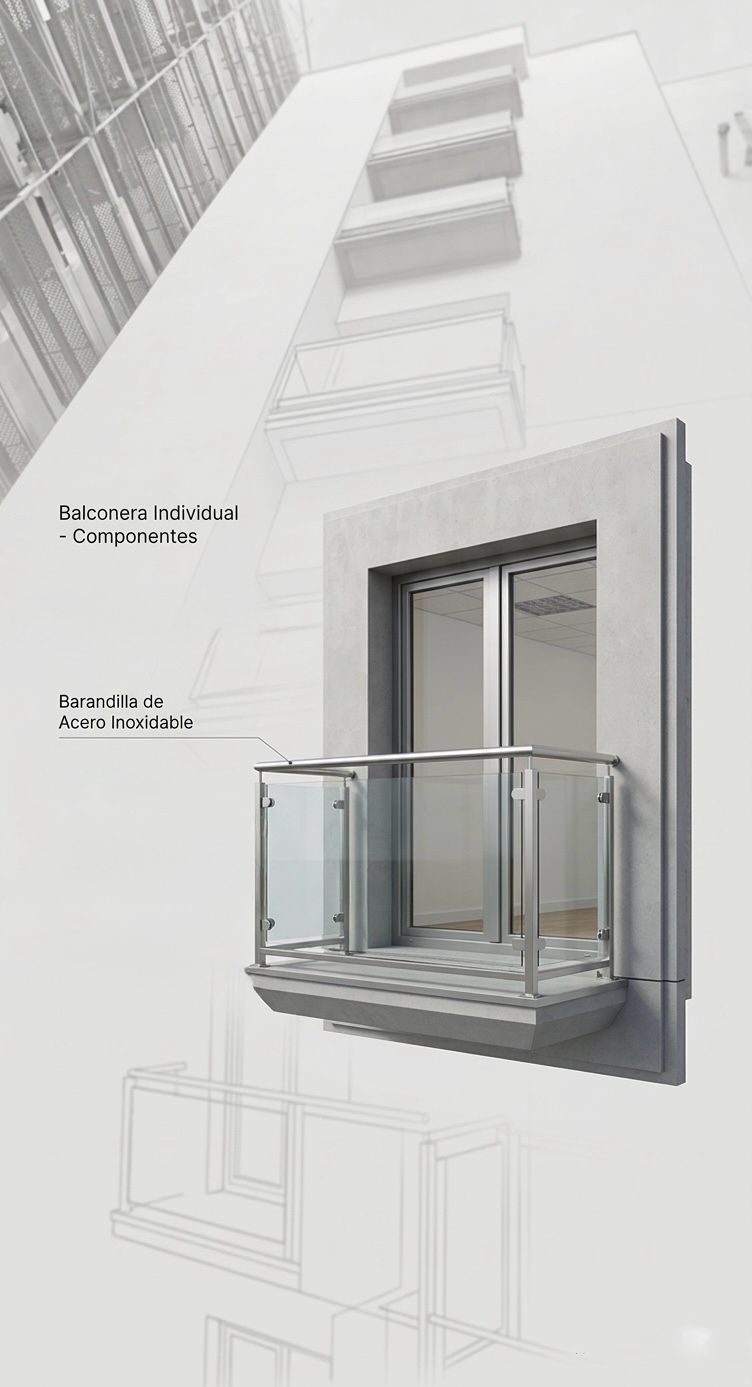 balcones acero inoxidable